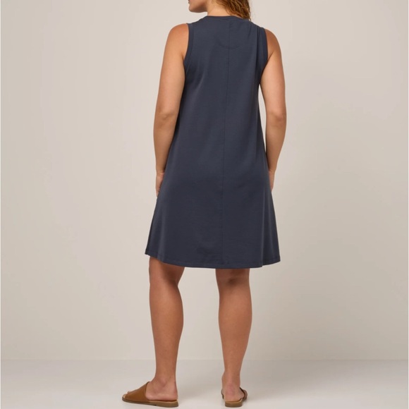 Wooland Wool & Sierra French Terry Tank Dress Size 2X Washed Navy Blue - Picture 4 of 8